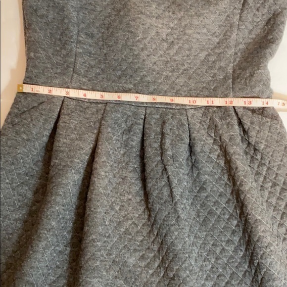 Loft Outlet Gray Sleeveless Fit & Flare Dress - Picture 9 of 9